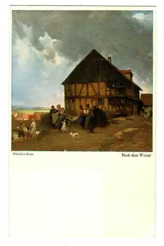 Künstler AK Melchior Kern - Nach dem Wetter, Wiechmann, 30148