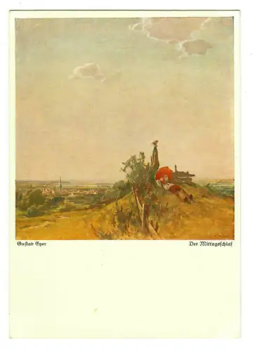 Künstler AK Gustav Eyer: Der Mittagsschlaf, Wiechmann Bildkarten, 30159