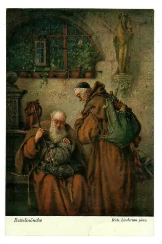 Künstler AK Richard Linderum: Bettelmönche, Uvachrom, 30244