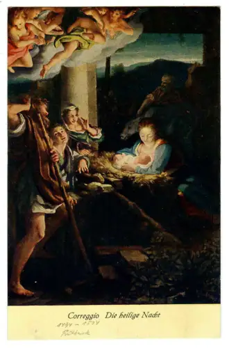 Künstler AK Correggio: Die heilige Nacht, 30640