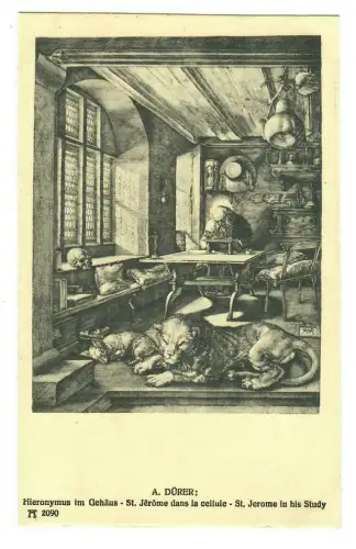 Künstler AK Albrecht Dürer: Hieronymus im Gehäus -  Ackermann, 30067