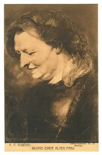 Künstler AK Rubens, Bildnis einer alten Frau, Percy Hein München, 30422