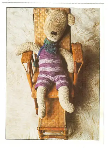 Künstler AK Jürgen Sophn, Teddy Bär auf Liegestuhl, 30546