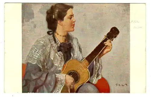 Künstler AK Fritz Erler: Ein Lied  "Jugend" Postkarte, 30286