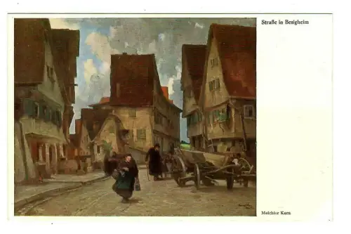 Künstler AK Melchior Kern: Straße in Besigheim, Wiechmann, 30149