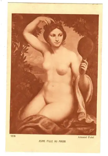 Künstler AK Erotik, Point "Jeune fille au Miroir", Salons de Paris, 30515