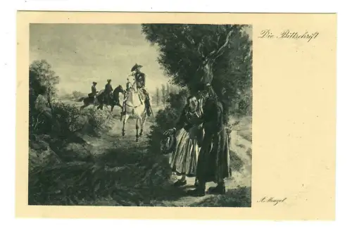 Künstler AK, Adolph Menzel: Die Bittschrift, Wiechmann, 30123