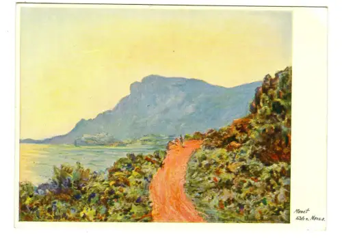Künstler AK Claude Monet, Küste von Monaco, 30483