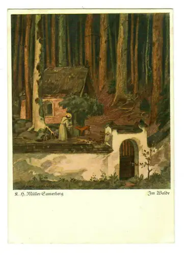 Künstler AK K. H. Müller-Samerberg: Im Walde, Wiechmann-Bildkarten 7022, 30182