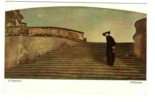 Künstler AK Giovanni Segantini, Frühmesse, 30471
