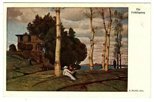 Künstler AK Arnold Böcklin: Ein Frühlingstag, Wiechmann - 30398