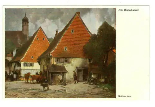 Künstler AK Melchior Kern - Alte Dorfschmiede, Wiechmann, 30145