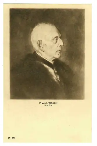 Künstler AK F. v. Lenbach: Moltke, Ackermann, 30053