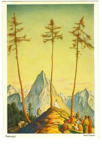 Künstler AK Hans Franke: Die Bergpredigt, Hanfstaengl, 30324