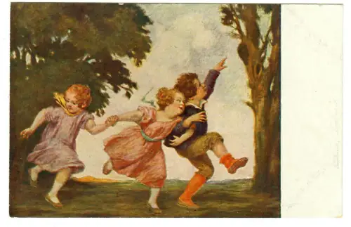 Künstler AK Ludwig von Zumbusch, Vogelnest, Seemann Leipzig, 30470