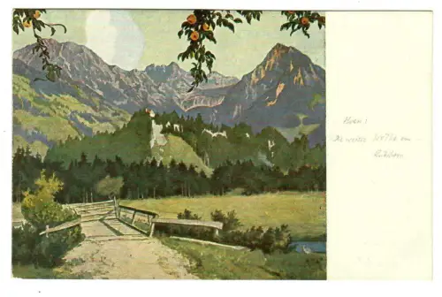 Künstler AK E. L. Höß: Die weisse Wolke am Rubinhorn,  "Jugend" Postkarte, 30276