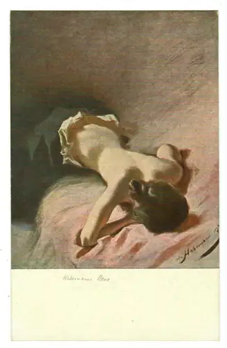 Künstler AK Hugo Frhr. von Habermann: Reue "Jugend" Postkarte -30279