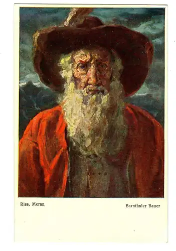 Künstler AK Thomas Riss, Sarnthaler Bauer, Unterwurzacher Innsbruck, 30448