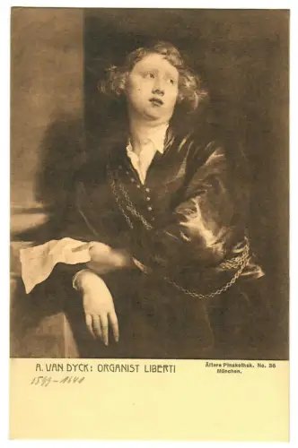 Künstler AK Anthonis van Dyck, Organist Liberti, Percy Hein München, 30425