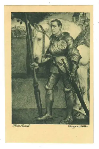 Künstler AK Fritz Boehle: Junger Ritter, Wiechmann, 30177
