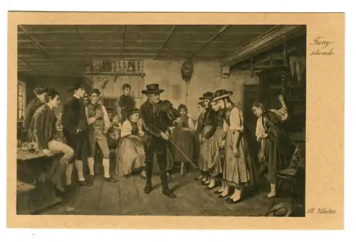 Künstler AK Benjamin Vautier: Tanzstunde, Wiechmann - 30395