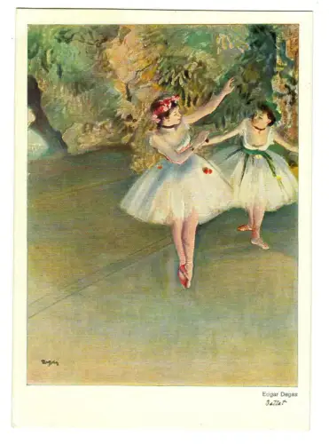 Künstler AK Edgar Degas: Ballett, Hanfstaengl, 30321
