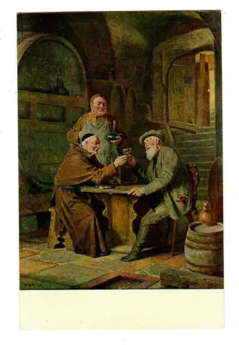 Künstler AK Eduard von Grützner: Alte Freunde, Seemann,  30208