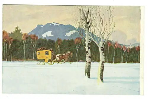 Künstler AK E. L. Höß: Die Rettenberger Neujahrspost, Jugend Postkarte, 30274