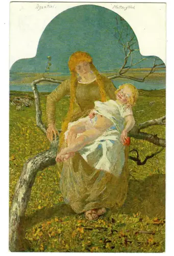 Künstler AK Giovanni Segantini, Mutterglück, Seemann Leipzig, 30465