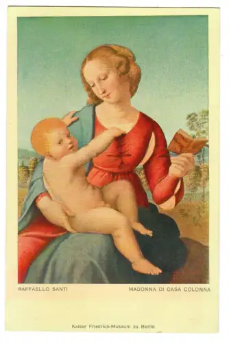 Künstler AK Raffael: Madonna di casa Colonna , 30628