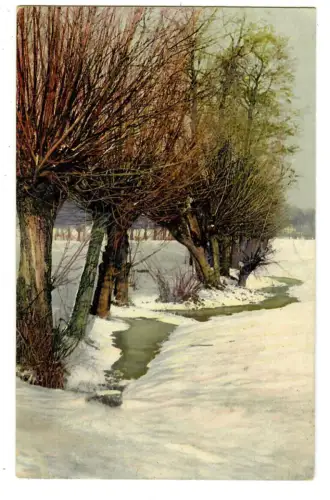 Künstler AK, Winterlandschaft, DO&N 4065, 30600
