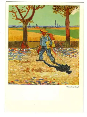 Künstler AK Vincent van Gogh: Auf dem Weg zur Arbeit, Hanfstaengl, 30329