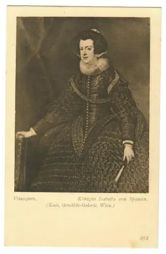 Künstler AK Diego Velazquez, Königin Isabella von Spanien, Löwy Wien, 30440