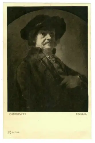 Künstler AK Rembrandt: Selbstbildnis, Ackermann, 30068