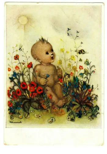 Künstler AK Berta Hummel, Vom Himmel gefallen, 30029