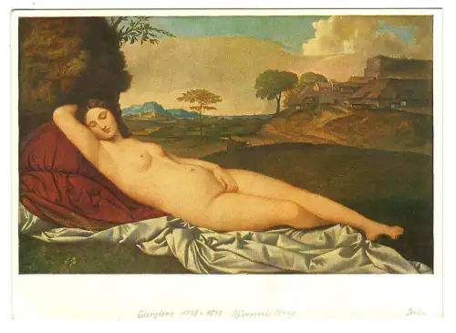 Künstler AK Giorgione: Schlummernde Venus, 30630