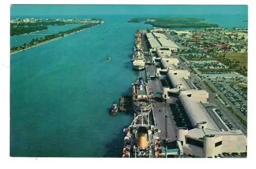 AK Miami, Florida: Dodge Island Seaport, Fliegeraufnahme, 10254