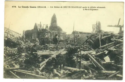 AK Les Ruinesde Neuve-Chapelle, La Grande Guerre 1914-15 , 11141