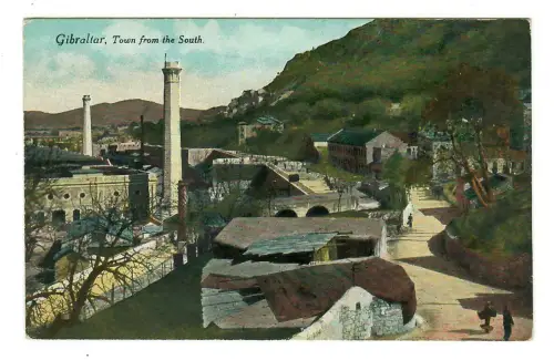 AK Gibraltar, Stadtansicht aus Süden ~ 1912, 10157