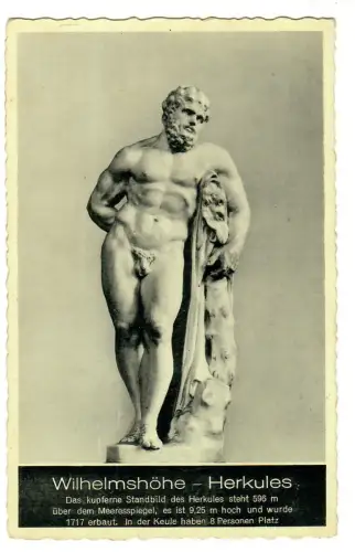 AK Kassel Wilhelmshöhe, Herkules Figur, 11333