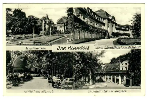 AK Bad Nenndorf, Schwefelbadehaus, Wandelhalle, Sonnengarten, 11303