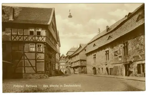 AK Fritzlar, Rathaus ,ältestes Amtshaus Deutschlands, 11346