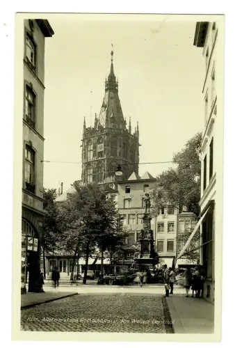 AK Köln,Alter Markt mit Rasthausturm und Jan Wellem , 11653