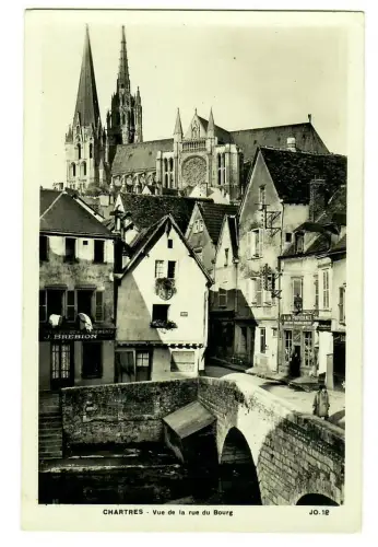 AK Chartres - Vue de la rue du Bourg - Frankreich, 10114