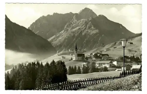 AK Hirschegg im kleinen Walsertal mit Widderstein, Voralberg - 10335