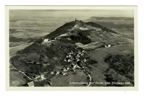 AK Schwäbisch Gmünd, Hohenrechberg mit Ruine vom Flugzeug aus, 11642