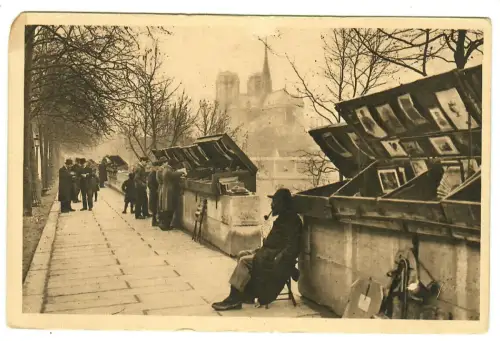 AK Paris - Seineufer mit alten Buchverkäufern -  Quai de la Tournelle - 10560