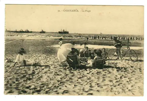 AK Casablanca, Marokko: Strand Szene, 10265