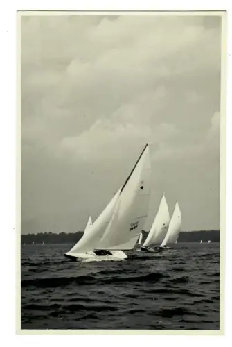 AK Prien, Chiemsee, Seepartie mit Segelboten, 10623