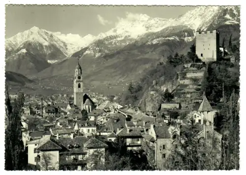 AK Merano -Meran, Panorama mit Kirche, 10925